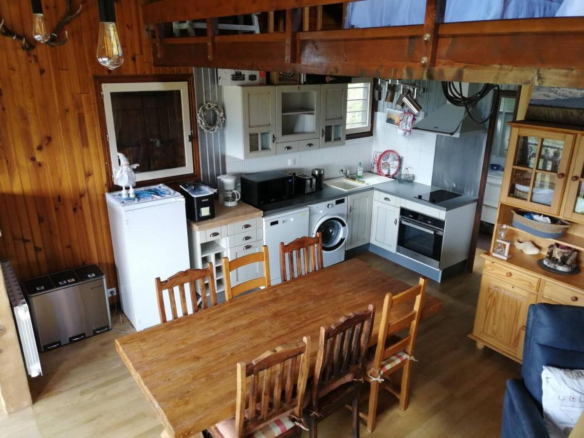 Haut De Chalet Le Bois De Cerf 莱桑格勒 外观 照片